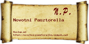 Novotni Pasztorella névjegykártya